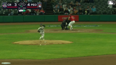 Jesús Báez homers (8) on a fly ball to left center field.