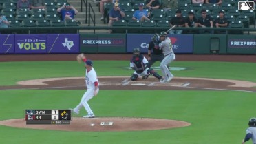 José Azocar doubles (2) on a sharp fly ball to center fielder Alejandro Osuna. Jair Camargo scores. Ben Gamel scores.