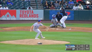 Ryan Picollo homers (3) on a fly ball to left field.