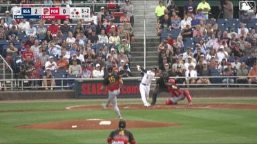 Roman Anthony doubles (1) on a line drive to center fielder Pedro León. Justin Gonzales scores. Roman Anthony to 3rd. Throwing error by second baseman Aroon Escobar.