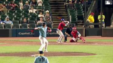 Hayden Cantrelle homers (1) on a fly ball to left center field. James Triantos scores.