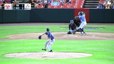 Leandro Arias homers (3) on a fly ball to left field.