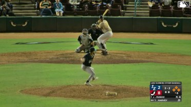 Ty Harvey singles on a line drive to center fielder Yorger Bautista. Elliot Lascelles scores. Jose Verdugo scores. Jorge Quintana to 3rd.