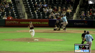 Zach Dezenzo singles on a ground ball to left fielder Adael Amador. Raynel Delgado scores. Shay Whitcomb scores.