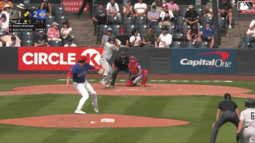 Ryan Nicholson singles on a line drive to center fielder David Calabrese. Jorge Ruiz scores. David Mershon scores.