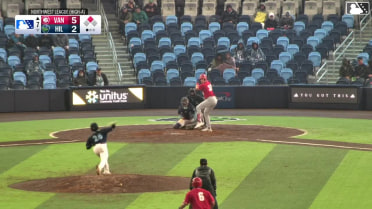 Alex Stone singles on a line drive to right fielder Trent Youngblood. Maddox Latta scores. Throwing error by right fielder Trent Youngblood.