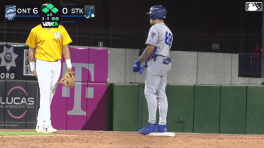 Aidan West's two-run double