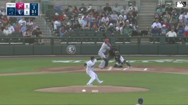 Carson DeMartini homers (2) on a fly ball to center field.