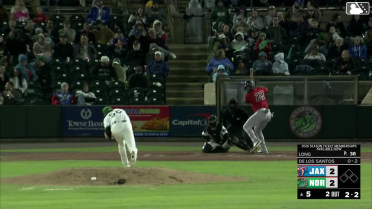 Deyvison De Los Santos homers (3) on a fly ball to right field.