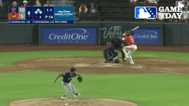 Bryan Lavastida homers (6) on a fly ball to left field.