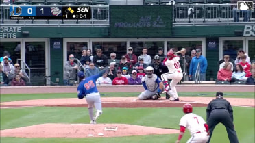 Christian Cairo homers (2) on a fly ball to left field. Otto Kemp scores. Liover Peguero scores.