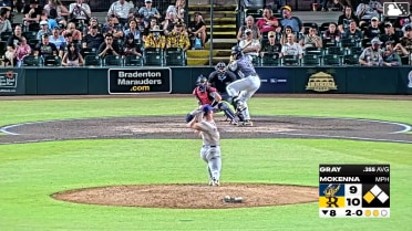 Murf Gray homers (8) on a fly ball to center field. Dylan Palmer scores.