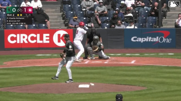 Brennan Orf homers (1) on a fly ball to center field.