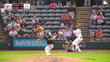 Javier Rivas homers (9) on a fly ball to left field.