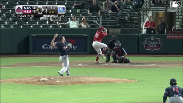 Noah Mendlinger singles on a line drive to right fielder Akil Baddoo. Brody Moore scores.