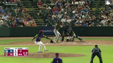 Tirso Ornelas singles on a ground ball to first baseman Max Wagner, deflected by shortstop Keyber Rodriguez. Carson Tucker scores. Ethan Salas to 3rd. Throwing error by shortstop Keyber Rodriguez.