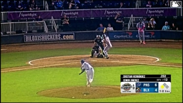 Cristian Hernández singles on a ground ball to left fielder Mark Coley II. Colby Shade scores.