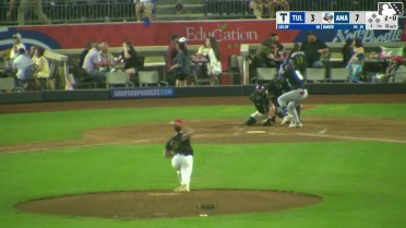Jake Gelof homers (9) on a fly ball to left center field.