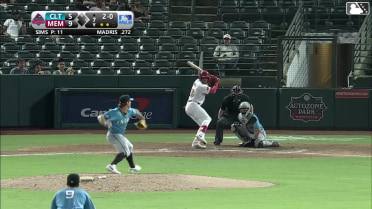 Bligh Madris homers (13) on a fly ball to right center field.