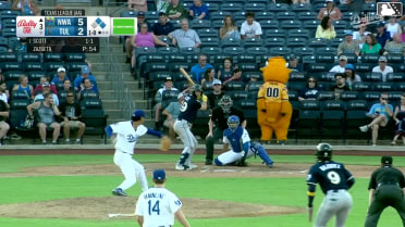 Connor Scott singles on a line drive to left fielder Josue De Paula. Daniel Vazquez scores. Omar Hernandez to 2nd.