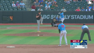 Esmil Valencia out on a sacrifice fly to left fielder Tayden Hall. Cam Clayton scores.