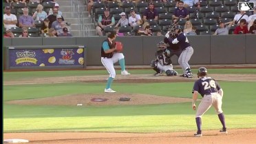 Travis Adams' ninth strikeout of the game