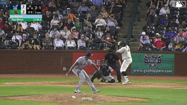 Tony Blanco Jr. homers (10) on a line drive to right center field.