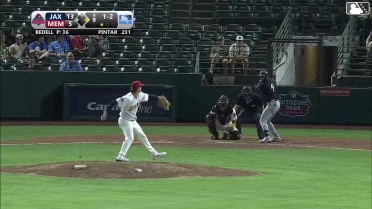 Andrew Pintar homers (2) on a fly ball to left field. Matthew Etzel scores.