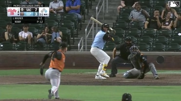Will Wagner homers (4) on a line drive to right center field. Nick Solak scores.