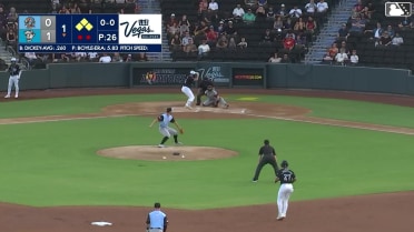 Jared Dickey singles on a ground ball to third baseman Will Wagner. Michael Stefanic scores. Bryan Lavastida to 3rd. Chad Wallach to 2nd.