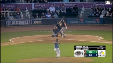 Ambioris Tavarez homers (3) on a fly ball to right field. Drew Compton scores.