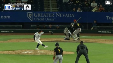 Vaughn Grissom grounds into a double play, shortstop Jean Walters to second baseman Tommy Troy to first baseman Ivan Melendez. Nelson Rada out at 2nd. Vaughn Grissom out at 1st.