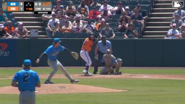 Ethan Anderson homers (11) on a fly ball to center field.