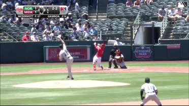 Chayce McDermott records his eighth strikeout