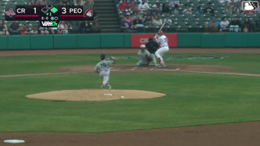 Cade McGee homers (2) on a fly ball to left center field. Jalin Flores scores.