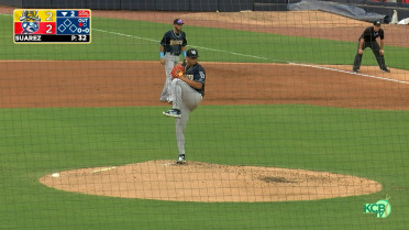 Santiago Suarez strikes out six