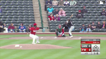 Casey Yamauchi homers (1) on a fly ball to left center field.