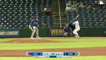 Kevin Newman singles on a fly ball to center fielder Jonatan Clase. Peyton Wilson scores. Josh Rojas to 2nd.