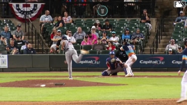 Shay Whitcomb singles on a soft ground ball to third baseman Tyler Wade. Riley Unroe scores. CJ Alexander to 3rd. Zach Cole to 2nd.