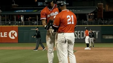 Braden Montgomery delivers a three-hit performance