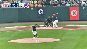 Sam Petersen hits a home run (10).