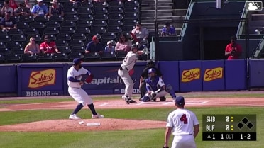 Spencer Jones homers (14) on a fly ball to left center field.