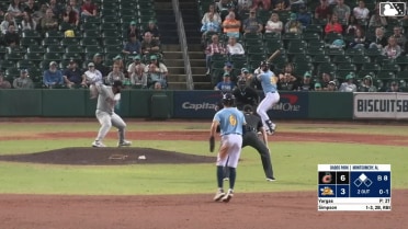 Will Simpson singles on a line drive to left fielder Ethan Workinger. Austin Overn scores.