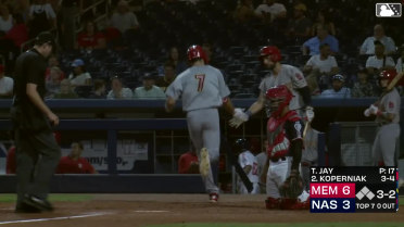 Cardinals outfielder Matt Koperniak's solo homer