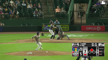 C.J. Pittaro singles on a line drive to left fielder Miguel Briceno. Nate Nankil scores.