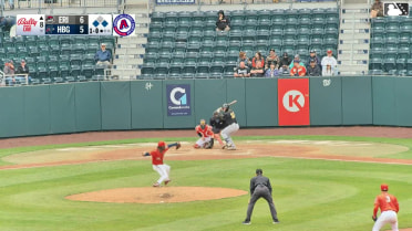 John Peck reaches on a fielder's choice, fielded by shortstop Seaver King. Aaron Antonini scores. Peyton Graham to 2nd.