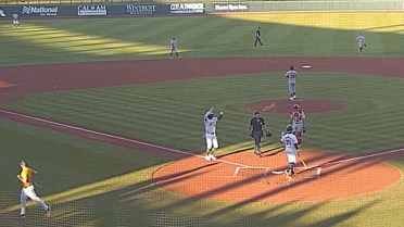 Denzel Clarke's second homer of the Fall League