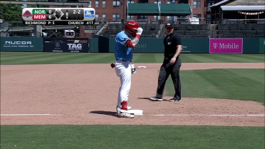 Nathan Church's three-hit, two-triple game