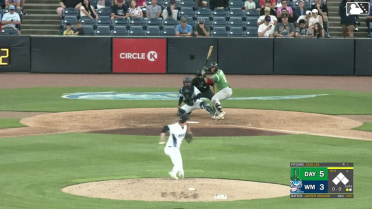 Carter Graham homers (7) on a fly ball to left field.