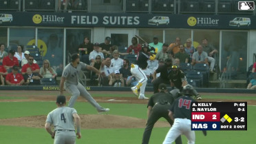 Bo Naylor strikes out swinging.